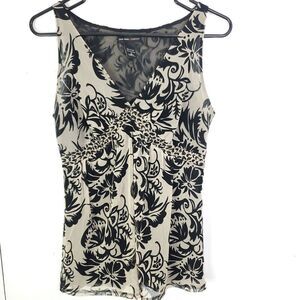 New York Company Top Womens S Semi Sheer Babydoll Y2K Grunge Chiffon Tank